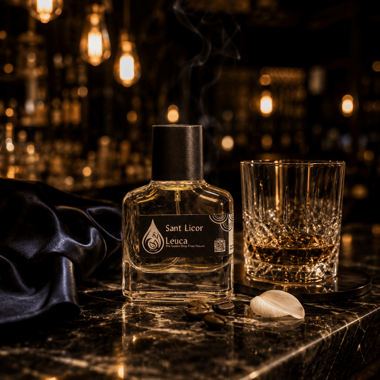 Botol dan kemasan parfum Leuca Sant Licor